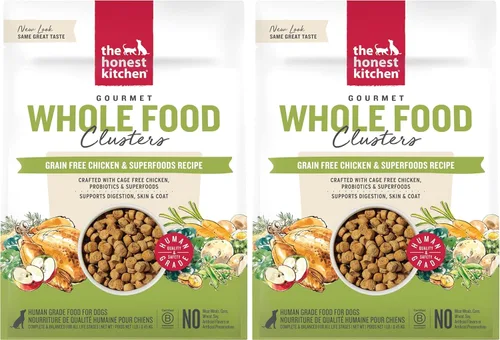 Miniatura 14 de The Honest Kitchen Alimento seco para perros de grado humano, pollo sin granos, bolsa de 20 libras