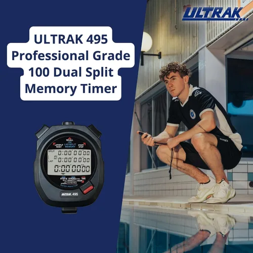 Miniatura 7 de ULTRAK 495 100 Lap Memory Cronómetro Profesional Negro Visualización Continua del Tiempo del Evento Nuevo