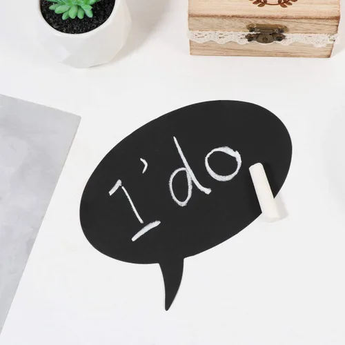 Miniatura 5 de LUOEM 20 letreros de pizarra de tiza para cabina de fotos, accesorios divertidos para fotos de selfies, bonitos letreros de mensaje para bodas