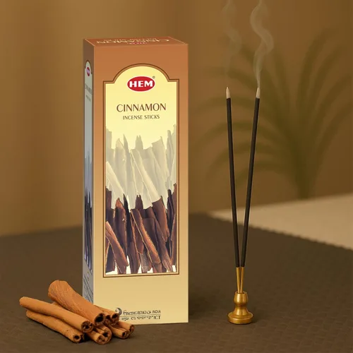 Miniatura 6 de Hem Varitas de incienso de canela (120 varillas, 6 cajas en el interior), 9 pulgadas de largo, 0.71 onzas por caja, perfectas para meditación