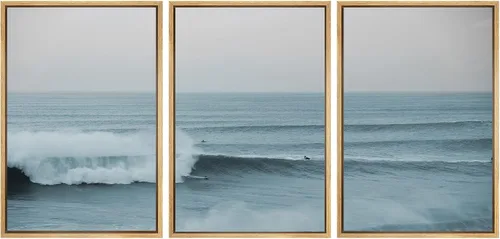 Miniatura 68 de SIGNWIN Lienzo enmarcado para pared, juego de arte sereno de pantanos con humedales verdes e ilustraciones de agua tranquila, arte moderno