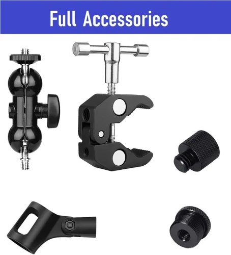 Miniatura 2 de Clip de micrófono, soporte de abrazadera de micrófono compatible con Shure sm58 sm48 sm81 sm57 Mic, MV5, MV51, PGA52, Sennheiser E835, E945 E935
