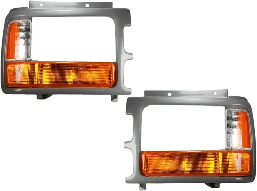 Miniatura 12 de APA - Lámpara de repuesto para faros delanteros con bisel gris para Dakota 1991 1992 1993 1994 1995 1996 con paquete AERO Driver lado izquierdo