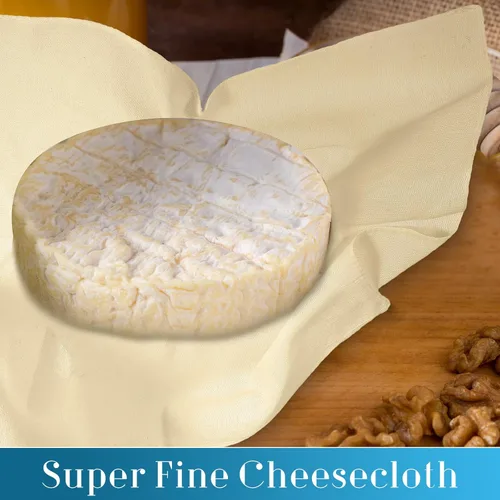 Miniatura 7 de Peryiter 40 paños de queso de 20 x 20 pulgadas para colar estopilla de grado 100 para colar con dobladillo de algodón sin blanquear, bolsas de tela