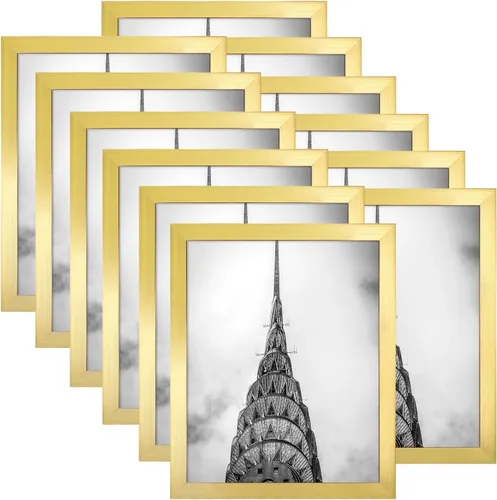 Miniatura 10 de Marcos para fotos de 4 x 6 pulgadas negros, juego de 12 para decoración de pared, galería, collage, marcos para fotos o exhibición en mesa