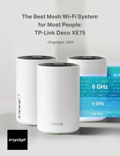 Miniatura 2 de TP-Link Deco XE75 AXE5400 Tri-Band WiFi 6E Mesh System - Cubre hasta 5500 pies cuadrados, reemplaza el enrutador y extensor WiFi, malla impulsada