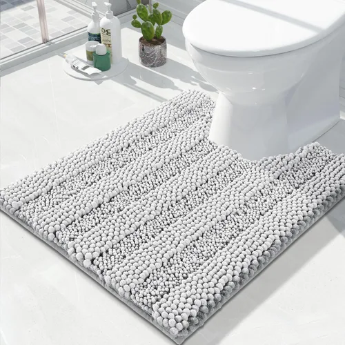 Miniatura 103 de Yimobra Alfombras lavables para baño, alfombra de baño de chenilla súper suave y absorbente para piso y alfombra, alfombra antideslizante de secado