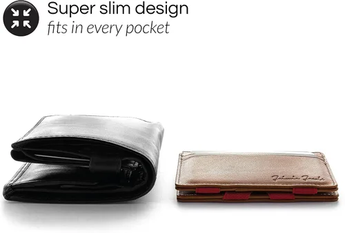 Miniatura 4 de Jaimie Jacobs - Flap Boy Slim - Cartera mágica de solapa para hombre con bolsillo frontal RFID, cartera delgada de piel genuina