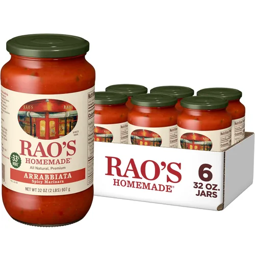 Miniatura 18 de Rao's Homemade Salsa de tomate, Tomate y Albahaca, 24 onzas, salsa versátil para pasta, bajo en carbohidratos, totalmente natural, calidad premium
