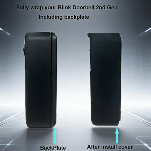 Miniatura 4 de Funda de silicona para timbre de video Blink de 2ª generación, protección completa y piel resistente a la intemperie con borde de absorción