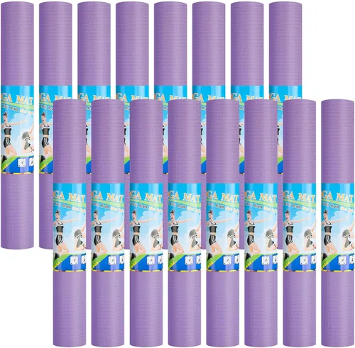 Miniatura 22 de Alfombrilla de yoga de 0.118 pulgadas de grosor a granel, antideslizante para ejercicio, entrenamiento, fitness, para mujeres y hombres, gimnasio