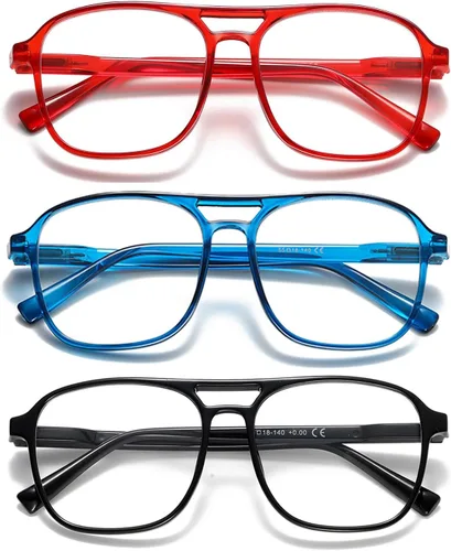 Miniatura 11 de Gafas de lectura de aviador para mujeres, hombres y hombres, bloqueo de luz azul, para lectura de computadora, estilo polit, gafas de moda