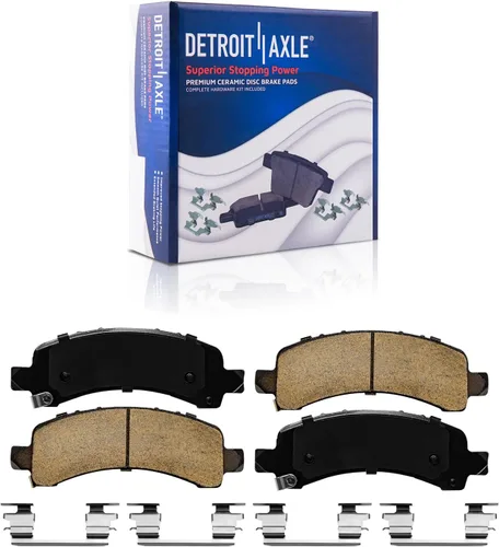 Miniatura 32 de Detroit Axle - Pastillas de freno traseras para Mercedes-Benz C230 C240 C280 C320 C350 CLK320 CLK350 CLK430 E300 E320 E420 E430 SLK350, pastillas