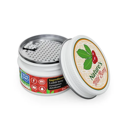 El Tarro de Viaje, Baya Milagrosa Como se Vio En TV y TikTok, Fruta Ledidi Premium de Nature's Wild Berry, Convierte lo Agrio en Dulce con Bayas que