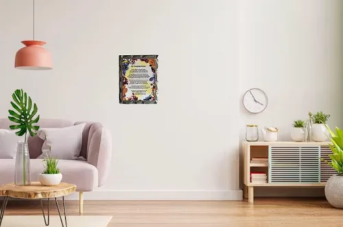Miniatura 3 de leGna "My Wonderful Mother" - Homenaje artístico para pared con poema inspirador solo para ella, un regalo para todas las ocasiones; en placa