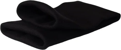 TinaKim Tela de punto acanalado, puños acanalados para coser chaquetas, pantalones, suéteres (negro tubular, 16 x 3.5 pulgadas)