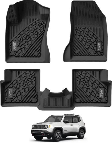 Miniatura 13 de 3W Alfombrillas de Piso Compatibles con Jeep Grand Cherokee 2016-2021/ Grand Cherokee WK 2022 2023/ Dodge Durango 2016-2021