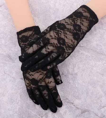 Miniatura 3 de Simplicity Guantes de encaje floral vintage para mujer
