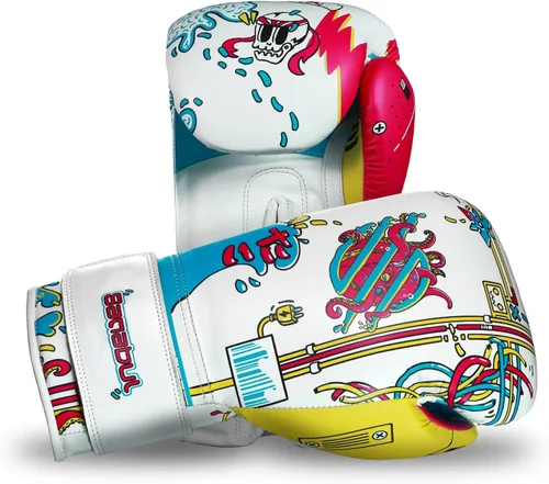 Sanabul Ronin - Guantes de boxeo profesionales para hombres y mujeres, cuero de primera calidad, diseño con cordones para el mejor soporte de