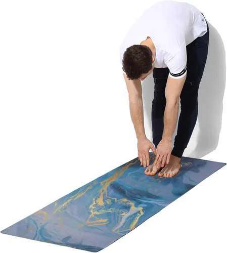 Miniatura 7 de Shakti Warrior Tapete de yoga TPE - Diseñado por artistas, esterillas premium ecológicas, antideslizantes, no tóxicas, ideales para yoga regular