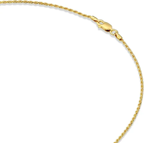 Miniatura 4 de PAVOI Italian Solid 925 Sterling Silver, 22K Gold Plated Chain Necklaces Snake, Square Box, Cable, Super Flex Curb, Miami Cuban and Rope