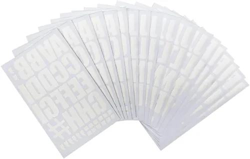 Miniatura 7 de Magfok Letras termoadhesivas de transferencia de 2 pulgadas, 18 hojas (negro)