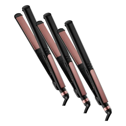 Miniatura 10 de INFINITI PRO CONAIR Plancha de pelo de cerámica en oro rosa, plancha de 1 pulgada con placas extra largas, incluyendo una placa flotante, tecnología