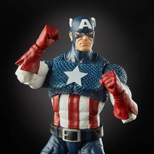 Miniatura 6 de Marvel Comics 80th Anniversary Legends Series - Figura de acción coleccionable de Capitán América, a escala de 6 pulgadas