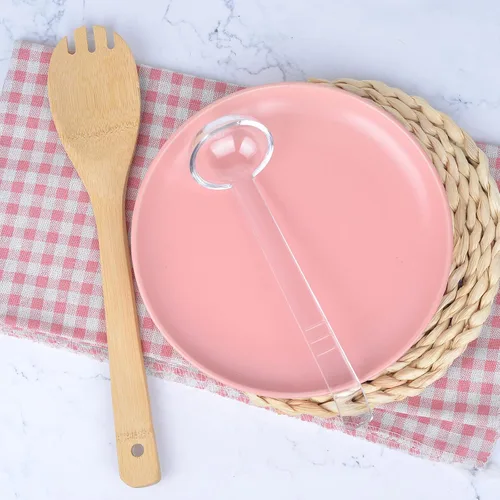 Miniatura 7 de 4 cucharones transparentes de 1 onza con mango largo de acrílico de 7.9 pulgadas, perfecto para servir aderezos, ponedero, salsas y aderezos