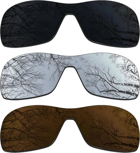 Miniatura 31 de ToughAsNails 3 pares de lentes polarizadas de repuesto para Oakley Antix Pack