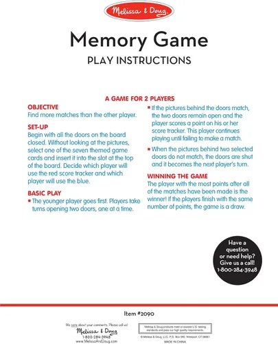 Miniatura 5 de Juego de memoria para viajes Melissa & Doug Flip to Win, juego de mesa de madera, 7 tarjetas de doble cara