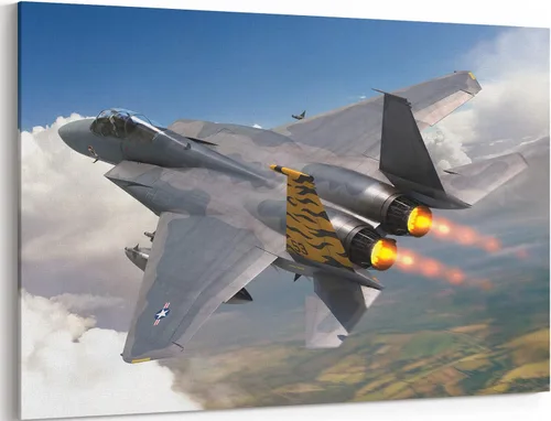 Miniatura 11 de MGSBCXN F-16 Fighting Falcon Airplane - Póster de caza F-16, póster de avión de combate F-16, decoración de pared de aviación, arte de pared