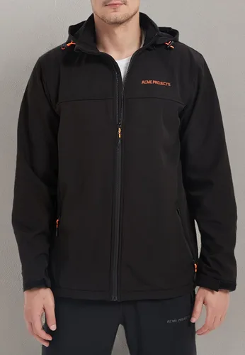 Miniatura 10 de Acmelogy Chaqueta Softshell con forro polar para hombre con capucha desmontable, impermeable, transpirable, 314.961 in5000gm, cremallera YKK