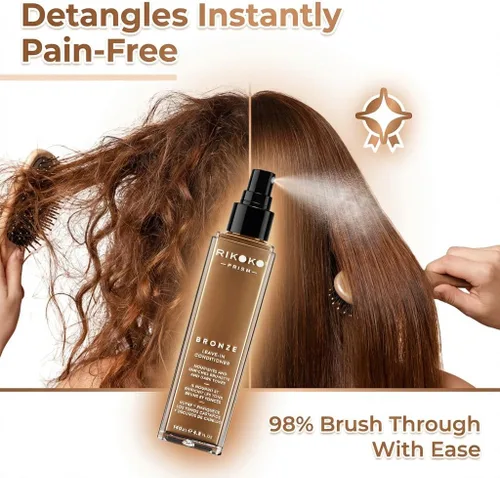 Miniatura 3 de Acondicionador sin enjuague, PRISM BRONZE - 140 ML - Acondicionador natural sin enjuague para cabello teñido - Sin sulfatos ni parabenos