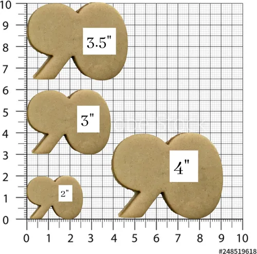 Miniatura 4 de Inc Number 90 - Cortador de galletas, apto para lavavajillas (2 pulgadas de alto)