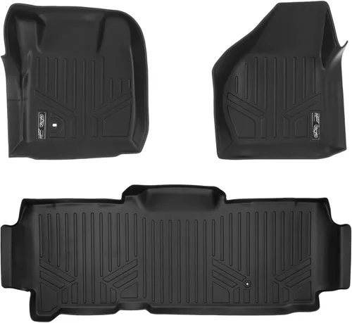 Miniatura 19 de SMARTLINER Juego de alfombrillas de piso de ajuste personalizado de 2 filas para Ford F-250 / F-350 Super Duty SuperCab 1999-2007 Ford F-250 1999