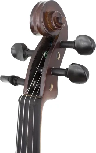 Miniatura 4 de Cecilio Violín Tamaño Completo 4/4 - Abeto y Arce Macizo Tallado a Mano, Diapasón de Ébano, Estuche Oblongo Deluxe Duro y Arco Incluido, Set