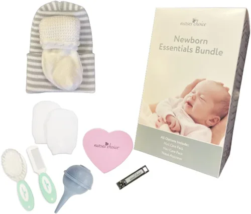 Miniatura 3 de Nurses Choice - Kit esencial para recién nacidos (incluye paquete de cuidado de uñas, paquete de cuidado del cabello y aspirador nasal) por Nurses