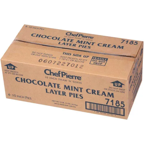 Miniatura 4 de Sara Lee Chef Pierre Chocolate Mint Layer Cream Pie, 10 pulgadas, 4 por caja.