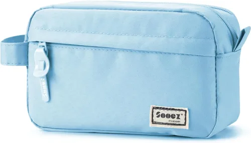 Miniatura 11 de Sooez Estuche para lápices original de alta capacidad, bolsa grande para lápices, estuche organizador para bolígrafos, suministros estéticos