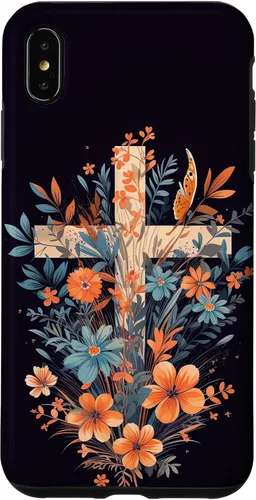 Miniatura 11 de Boho Floral Christian Cross Jesus God Wild Flower Women Case for iPhone 16