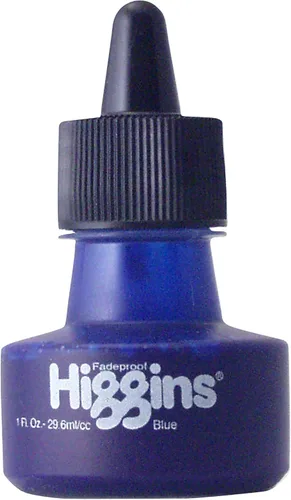 Miniatura 15 de Higgins Tinta de dibujo pigmentada, negra, botella de 1 onza (44021)