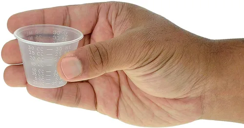 Miniatura 5 de [Paquete de 100 – 1 onza] Mezcla de resina epoxi/vasos medicinales con 50 varillas de mezcla – Vasos de plástico graduados de 1 onza (1 manga)