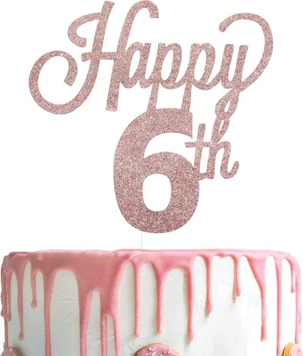Miniatura 12 de LINGTEER - Decoración para pastel con texto "Happy Birthday 100", color negro