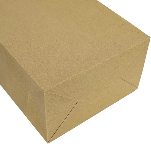Miniatura 4 de bagmad Paquete de 100 bolsas de papel pequeñas de color marrón de 5.25 x 3.25 x 8 pulgadas con asas, bolsas de papel de regalo, regalos de fiesta