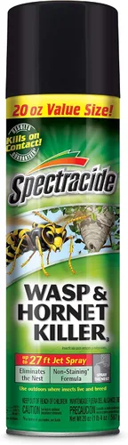 Miniatura 2 de Spectracide Aerosol asesino de avispas y avispones, 20 onzas, paquete de 3