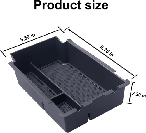 Miniatura 6 de JKCOVER Bandeja organizadora de consola central compatible con Subaru Impreza y Subaru Crosstrek 2024 2025, accesorios de material ABS, caja