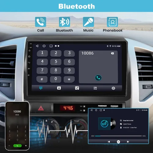 Miniatura 5 de AWESAFE Estéreo de coche Android para Toyota Tacoma 2005-2015, 5G WiFi 9 pulgadas, unidad principal de pantalla táctil, Tacoma Radio, actualización