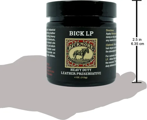 Miniatura 6 de Bickmore Acondicionador de cuero, reparación de arañazos Bick LP de 4 onzas, conservante de cuero LP resistente, protector de cuero, bálsamo