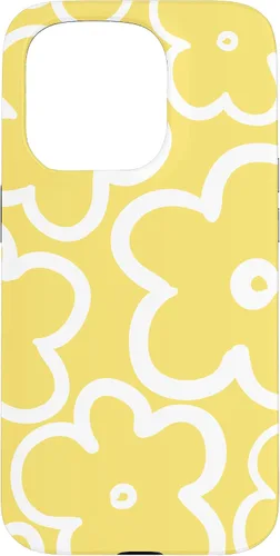 Miniatura 13 de iPhone 16 Cute Flower Pattern Wildflower Lemon Yellow and White Floral Case